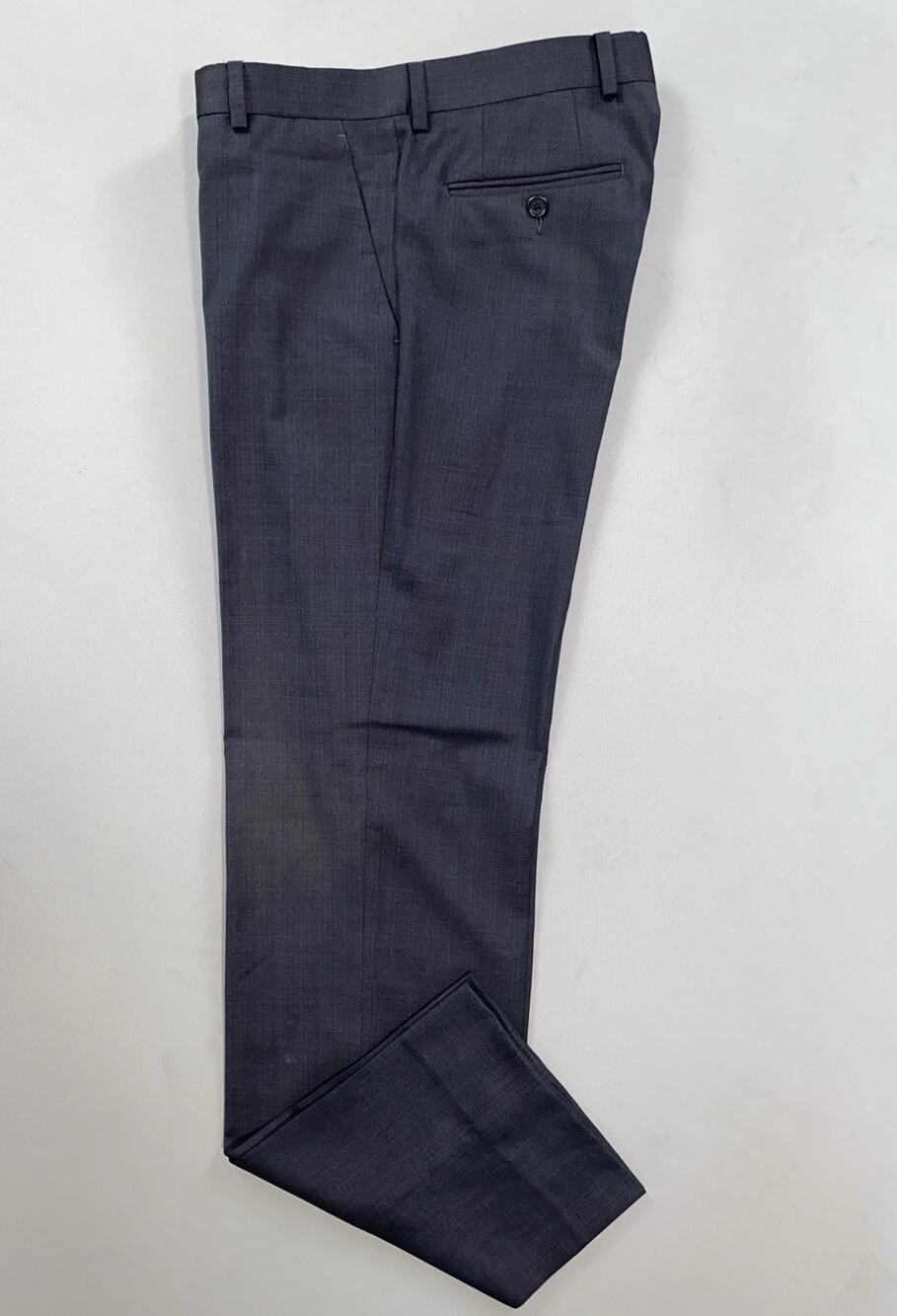 John Varvatos Flat Front 100% Wool Dress Pants, Slacks. Gray Sharkskin, 32X32